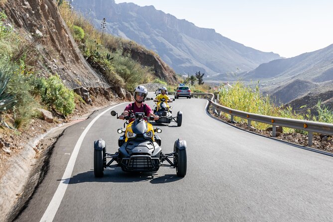 3 Wheel Motorcycle like Quad/Buggy Tour Gran Canaria (Maspalomas) - Stop 3: Playa de Amadores for a Sea-Breeze Finish