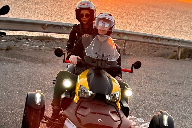 3 wheels motorcycle Coast Tour - Ryker - Gran Canaria Maspalomas - Stop 3 and the smooth pass through Puerto Rico