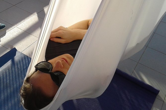 Aerial Yoga Experience in Maspalomas, Spain - What is included: mats, hammocks, and mineral water