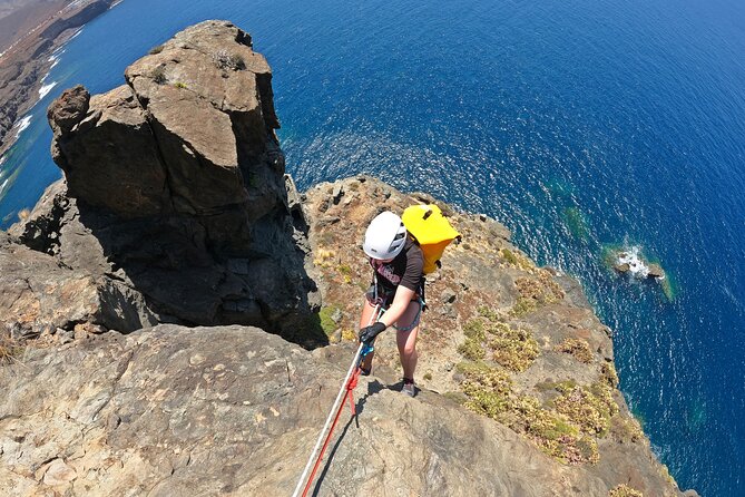 Coasteering Gran Canaria: The Atlantic Mountains Adventure Route - Ropes Down The Coastline: Abseiling With Real Belay Safety
