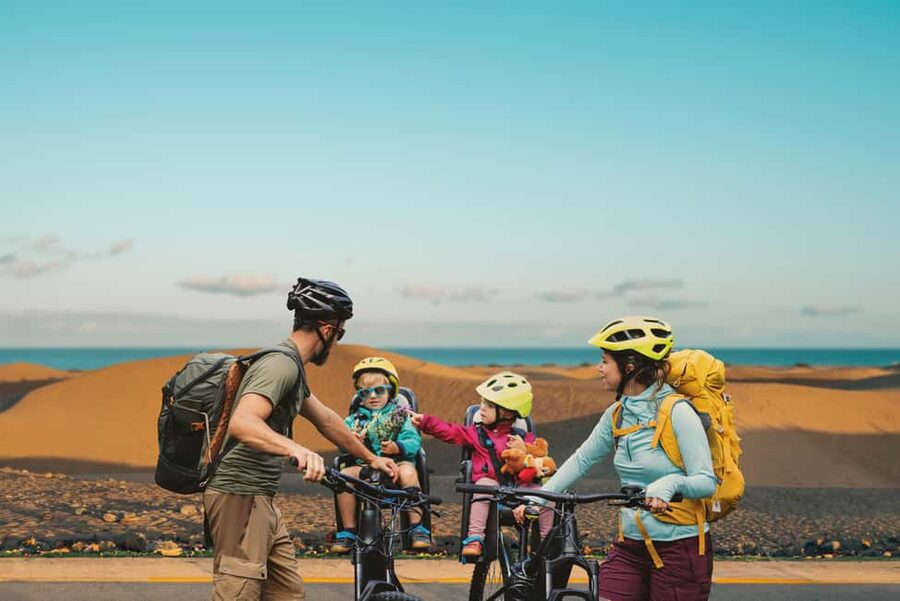 E-Bike Family: CitySightseeing Maspalomas Dunes,Playa Ingles - Riding the Costa Canaria promenade: the part that makes it feel like a holiday