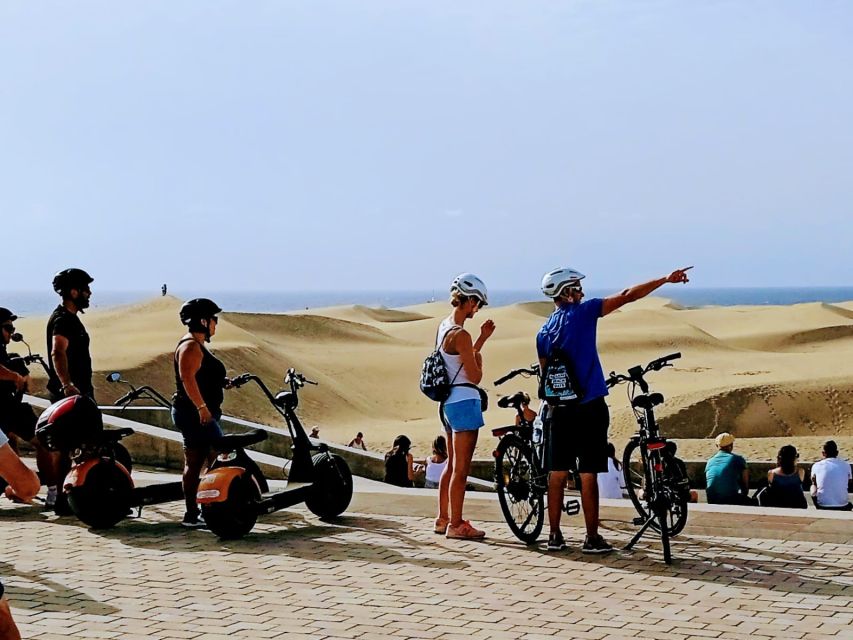 E-Bike Family: CitySightseeing Maspalomas Dunes,Playa Ingles - Mirador Playa del Ingles: the high view over town