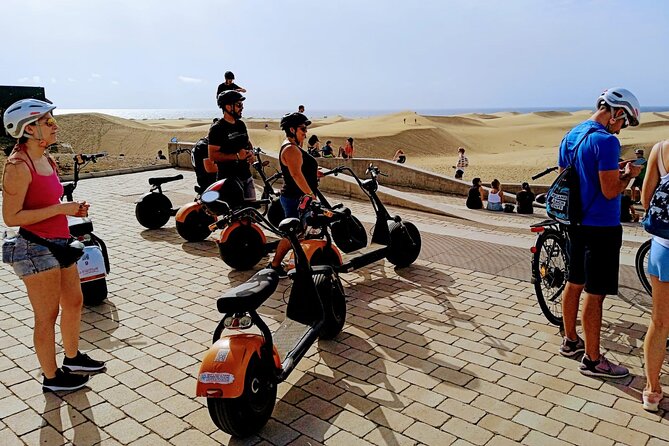 E-Bike Family Tour : Sightseeing in Playa Ingles,Maspalomas Dunes - Mirador de las Dunas: the central dune viewpoint for photos and orientation