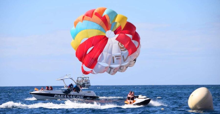Gran Canaria: 1 to 3 Person Parasail over Anfi Beach - The Boat Ride Out: Part Sightseeing, Part Waiting Your Turn