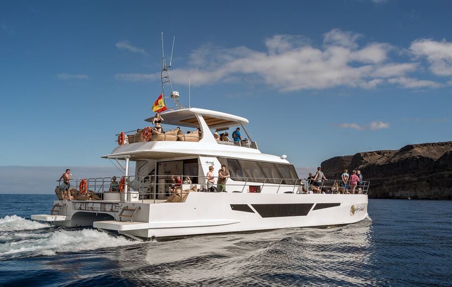 Gran Canaria: Afternoon Catamaran Cruise with Food & Drink - Crew, entertainment, and the names that pop up onboard