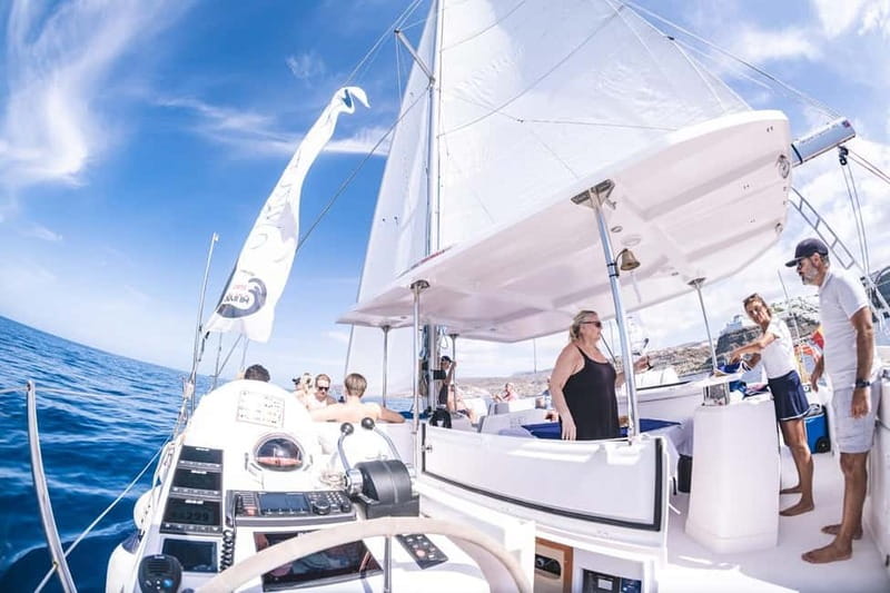 Gran Canaria: Catamaran Tour with Lunch on Pristine Beaches - Lunch in Mogán on board: paella plus the kind of breaks that keep you happy