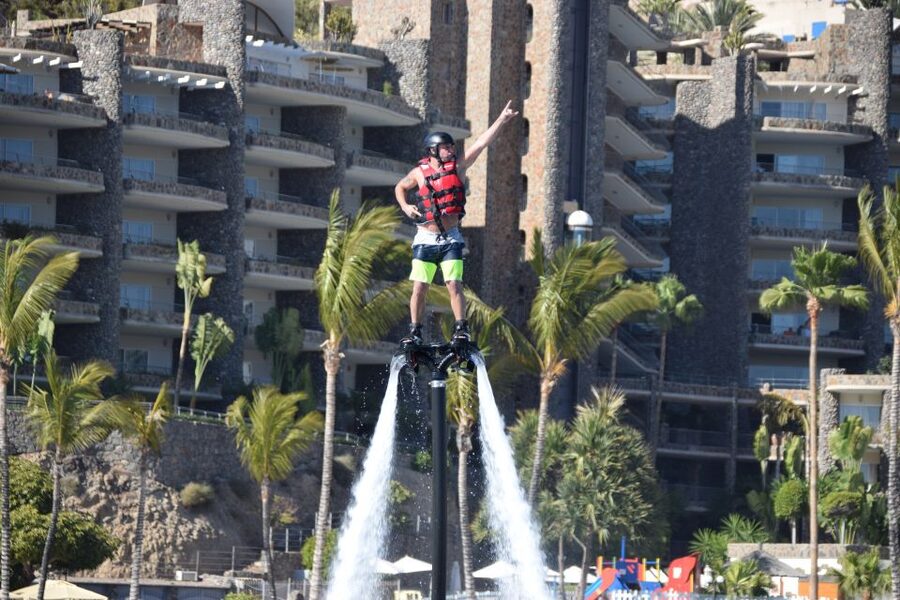 Gran Canaria: Flyboard Session at Anfi Beach - Panoramic Coast Views From Above the Waterline