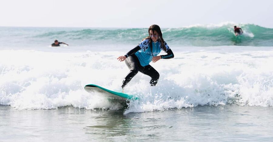 Gran Canaria Playa del Ingles: Surf lessons all levels - Meeting at SouthCoast Surf School flags near Meet beach bar