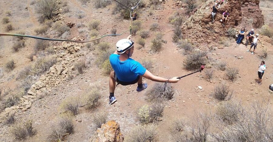 Gran Canaria: Zipline and Mountaineering Tour - The 50-meter zipline: the confidence boost moment