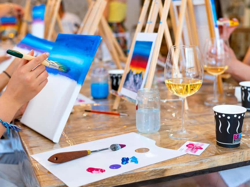 Las Palmas: Art and Wine Experience - Acrylic Painting, Made Practical (Not “Art School”)