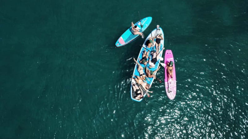 Paddle Board TEAM Experience in Gran Canaria, BIG SUP. - Pickup across Gran Canaria, then a quick Arguineguín setup