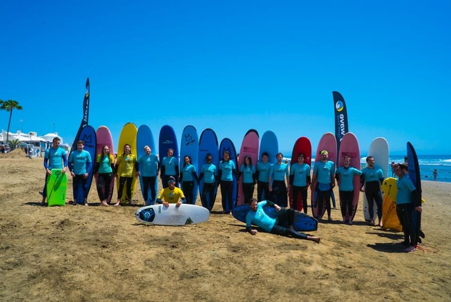 Playa del Inglés surf lessons - What instructors actually do (and the names you might hear)