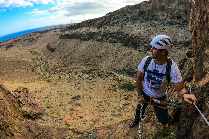 Via Ferrata in Gran Canaria. Vertical adventure park. Small groups - Safety gear, fit, and the training talk that makes it click
